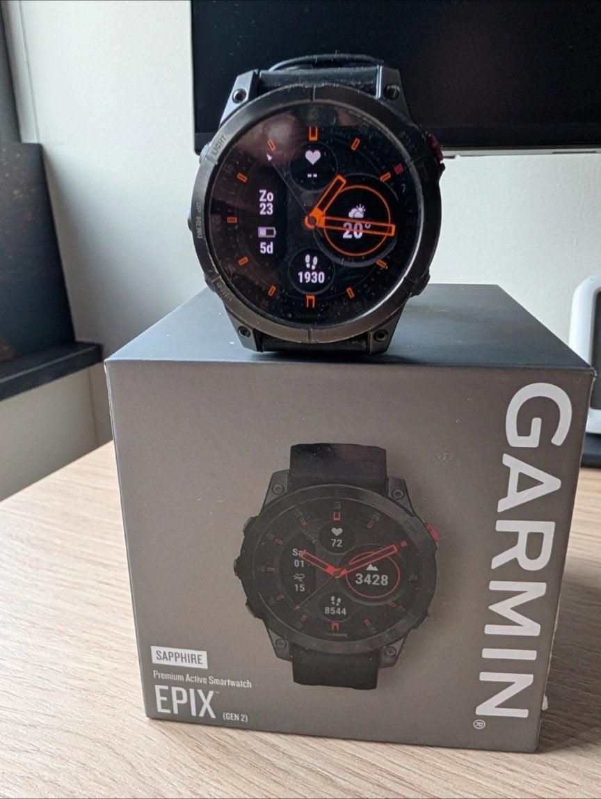 Garmin Epix Gen 2 Smartwatch 47mm Saffierglas, Sieraden, Tassen en Uiterlijk, Garmin Epix Gen 2 Sapphire Titanium, Ophalen of Verzenden