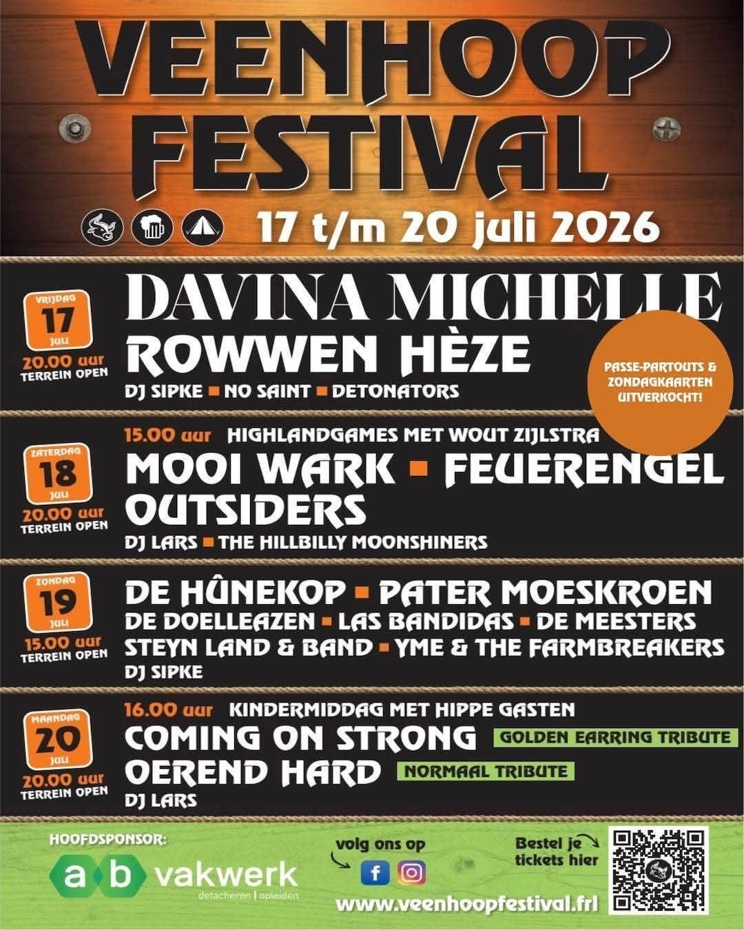 Passe Partout Veenhoop 95 euro, Tickets en Kaartjes, Drie personen of meer