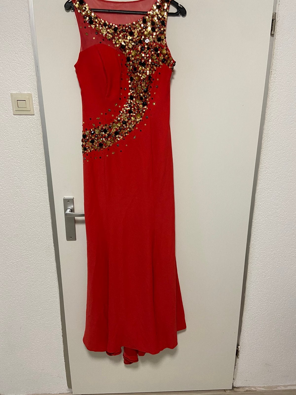 Feest jurk, Kleding | Dames, Gelegenheidskleding, Ophalen, Zo goed als nieuw, Maat 42/44 (L), Galajurk