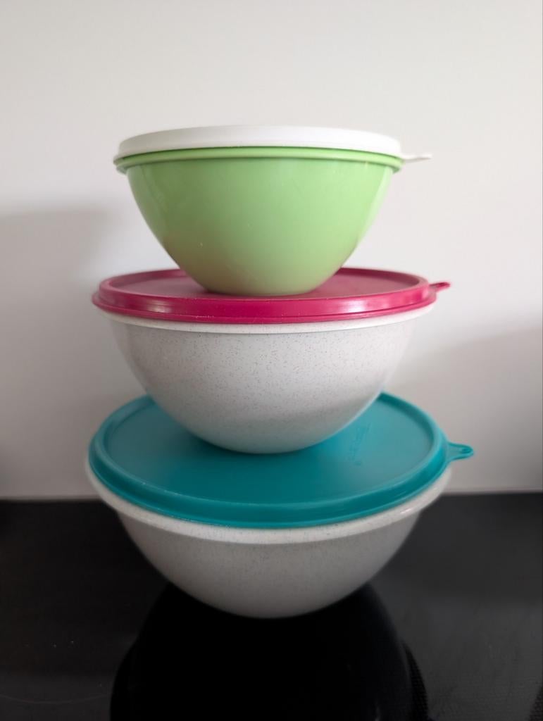 Tupperware wonderkommen set Y,X,B, Ophalen of Verzenden, Zo goed als nieuw, Schaal