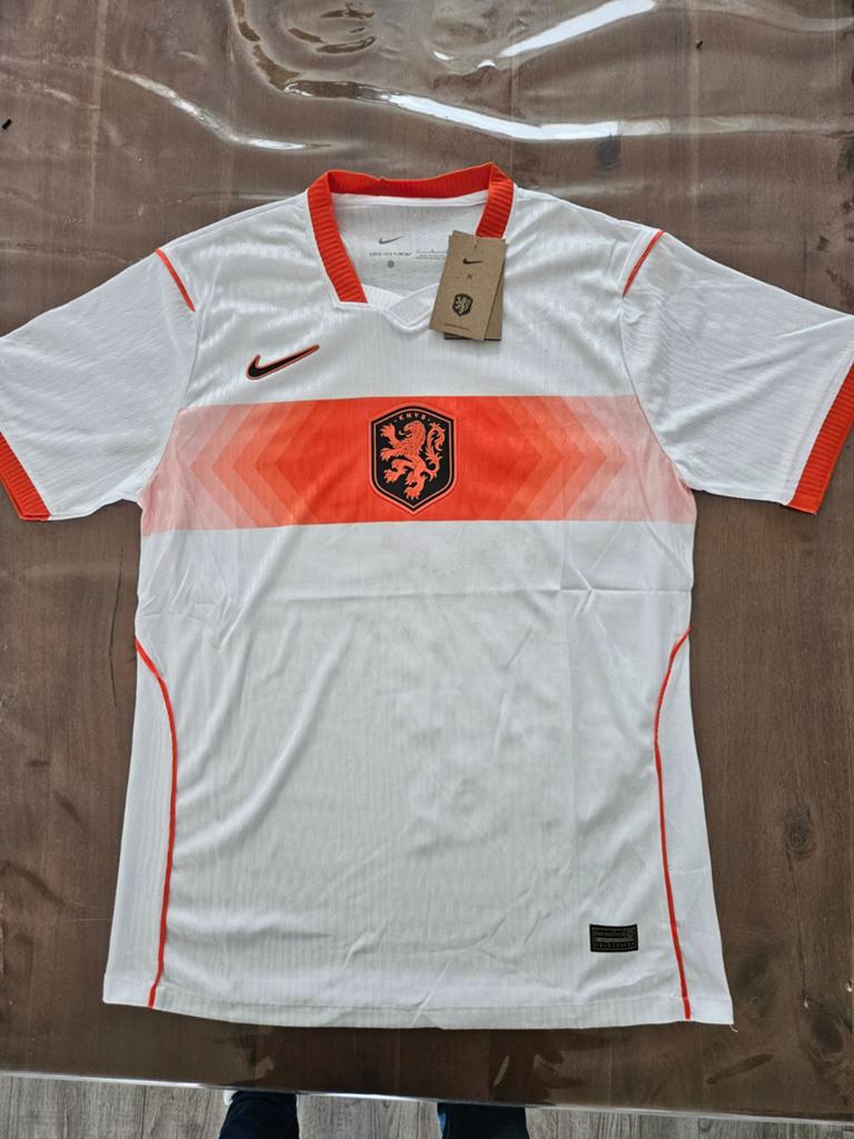 Nederlands Elftal Thuisshirt KNVB Oranje Wit, Maat 48/50 (M), Wit, Nike, Nieuw