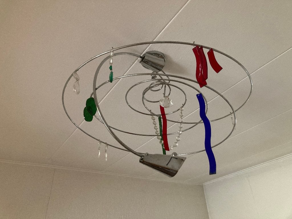 Toni Cordero design Artemide ilione spiraal kroonluchter, Huis en Inrichting, Lampen | Hanglampen, Gebruikt, Ophalen of Verzenden