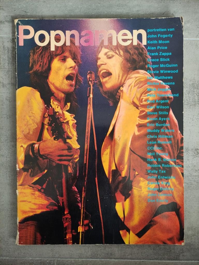 Popnamen boek artiesten pop, Ophalen of Verzenden