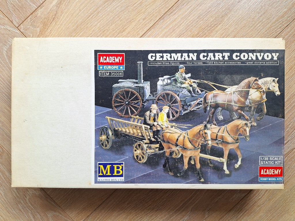 1:35 1/35 Academy / MB German Cart Convoy, Ophalen of Verzenden, Zo goed als nieuw, 1:35 tot 1:50, Figuur of Figuren