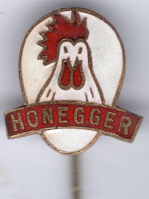 HONEGGER email op koper kippen speldje ( G_222a), Ophalen of Verzenden, Nieuw, Dier of Natuur, Speldje of Pin