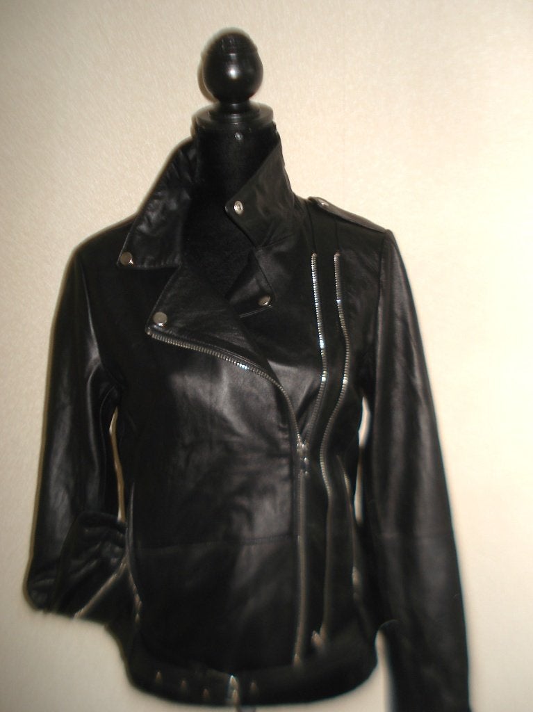 Zara zwarte jas leren bomber jack maat L, Zwart, Maat 42/44 (L), Ophalen of Verzenden, Zo goed als nieuw