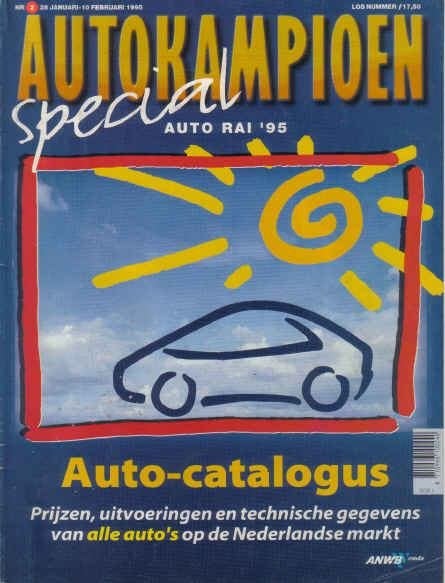 Autokampioen 2 1995 : Lancia Kappa - Lexus LS400 - Toyota, Ophalen of Verzenden, Gelezen, Algemeen