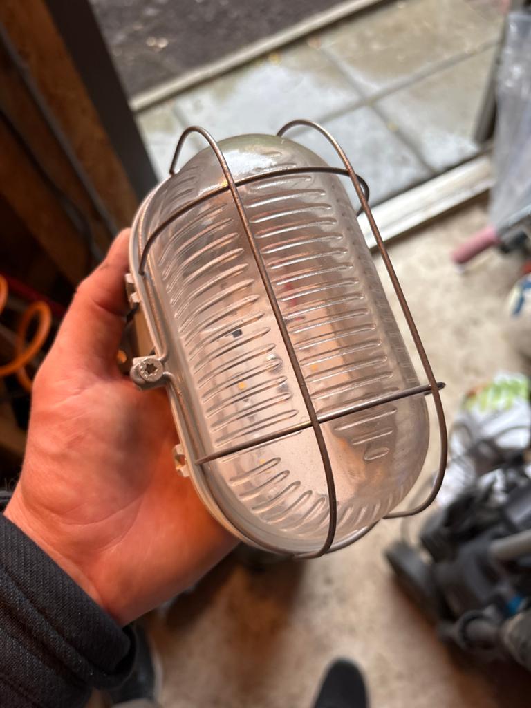 Rocalux Ovale LED Buitenlamp 3W Grijs IP44, Huis en Inrichting, Ophalen of Verzenden, Gebruikt
