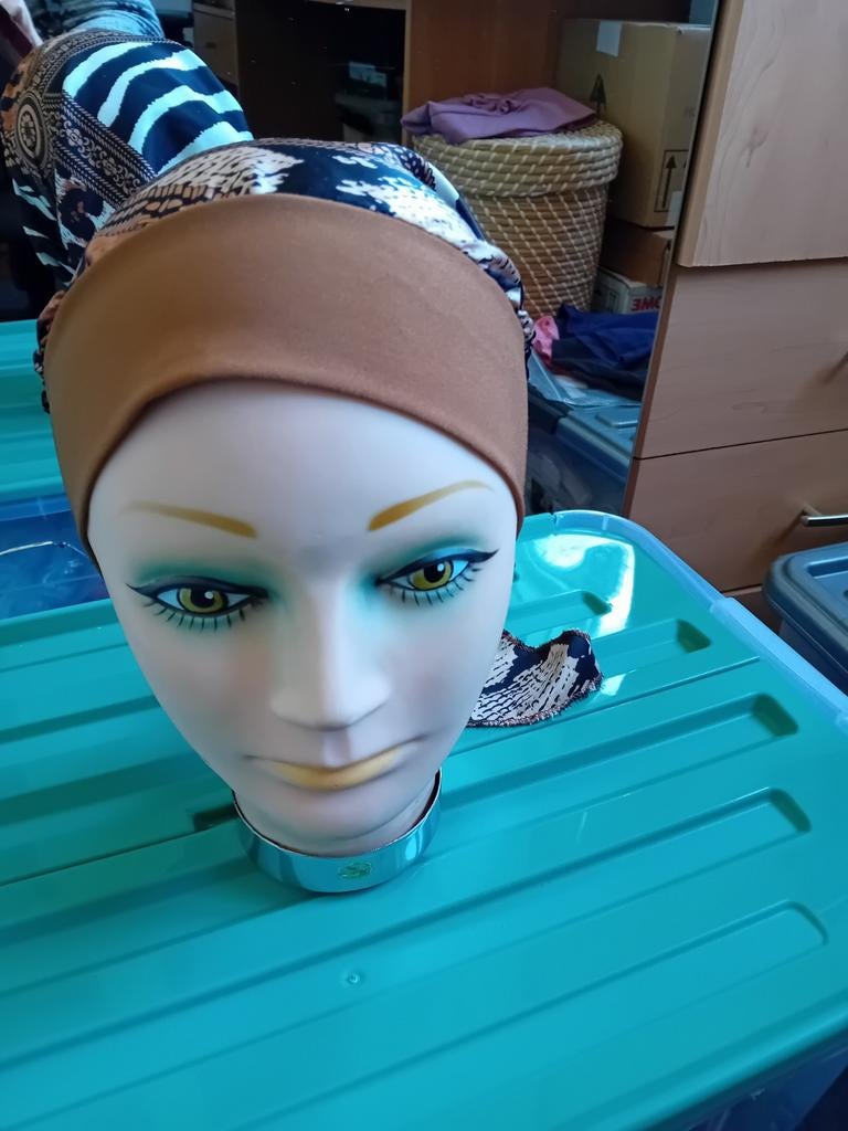 Mooi dun chemo strik mutsje, Ophalen of Verzenden, Zo goed als nieuw, Sjaal