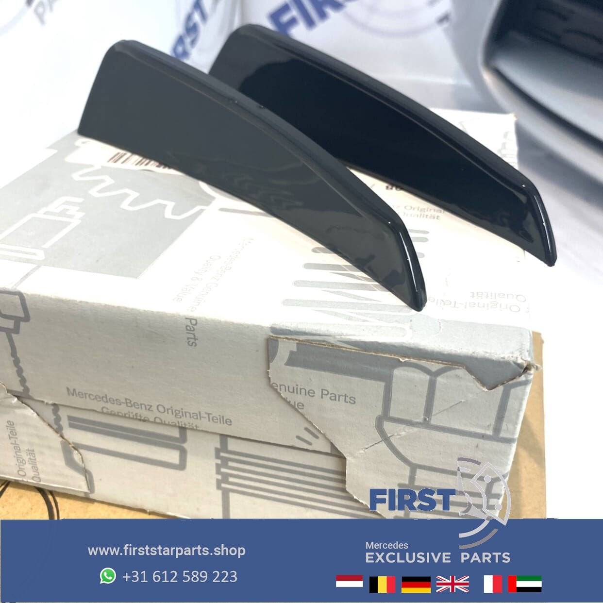 AMG AERODYNAMICA SPOILER SET VOORBUMPER L/R Mercedes A45 CLA, Gebruikt, Ophalen of Verzenden, -, -