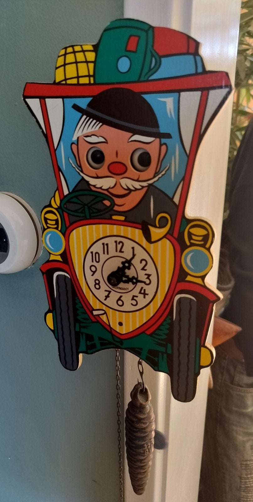 Vintage bewegende ogen pendule
BEWEGENDE OGEN KLOK PE, Verzenden
