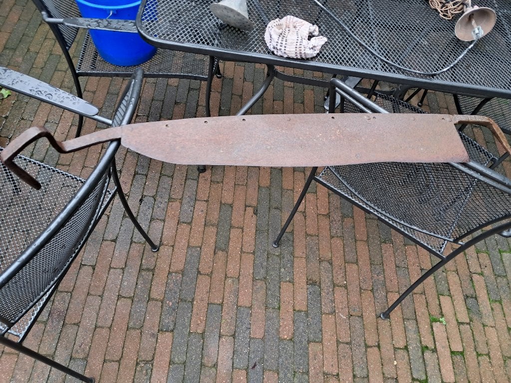 hakselmes ,om stro te snijden te hakselen, lengte 80 cm, Ophalen of Verzenden