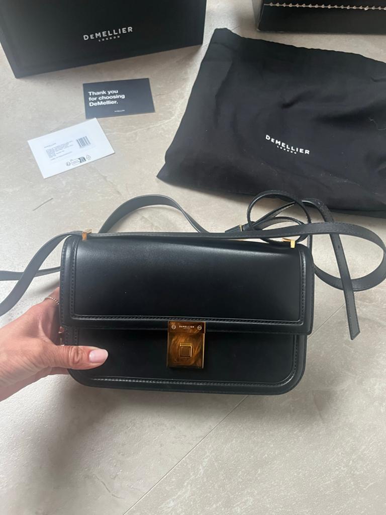 Demellier Crossbody Paris - Zo goed als nieuw, Overige merken, Zwart, Ophalen of Verzenden, Zo goed als nieuw