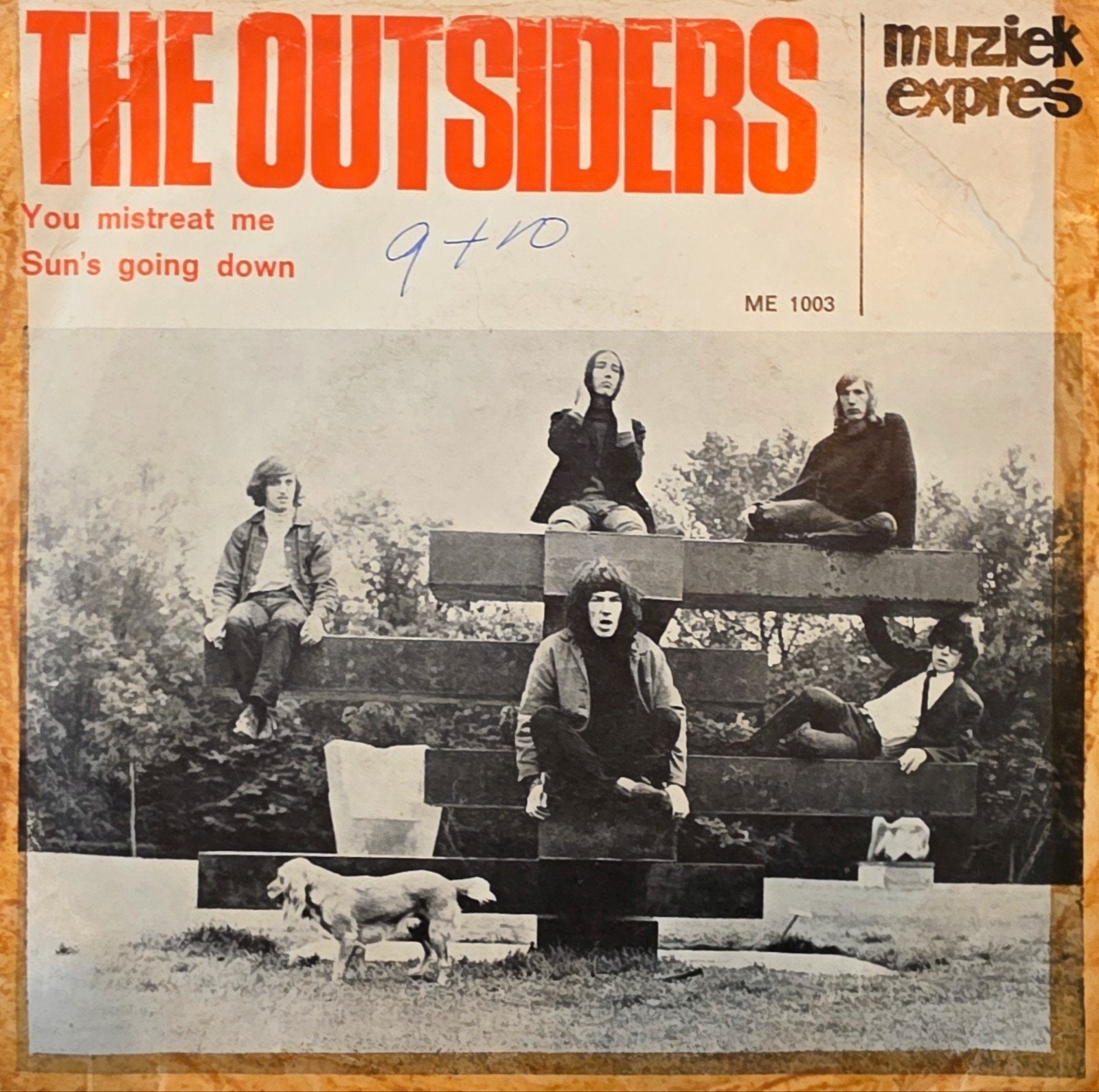 The Outsiders - Muziek Express Speciale Uitgave (Origineel), 7 inch, Ophalen of Verzenden, Rock en Metal, Overige typen