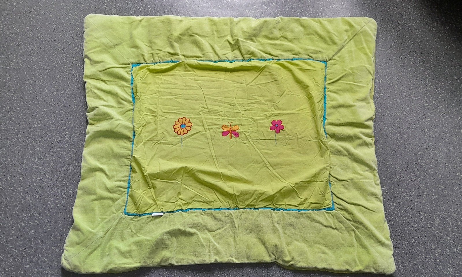 Boxkleed Jollein rechthoekig Lime Groen, Ophalen of Verzenden, Zo goed als nieuw