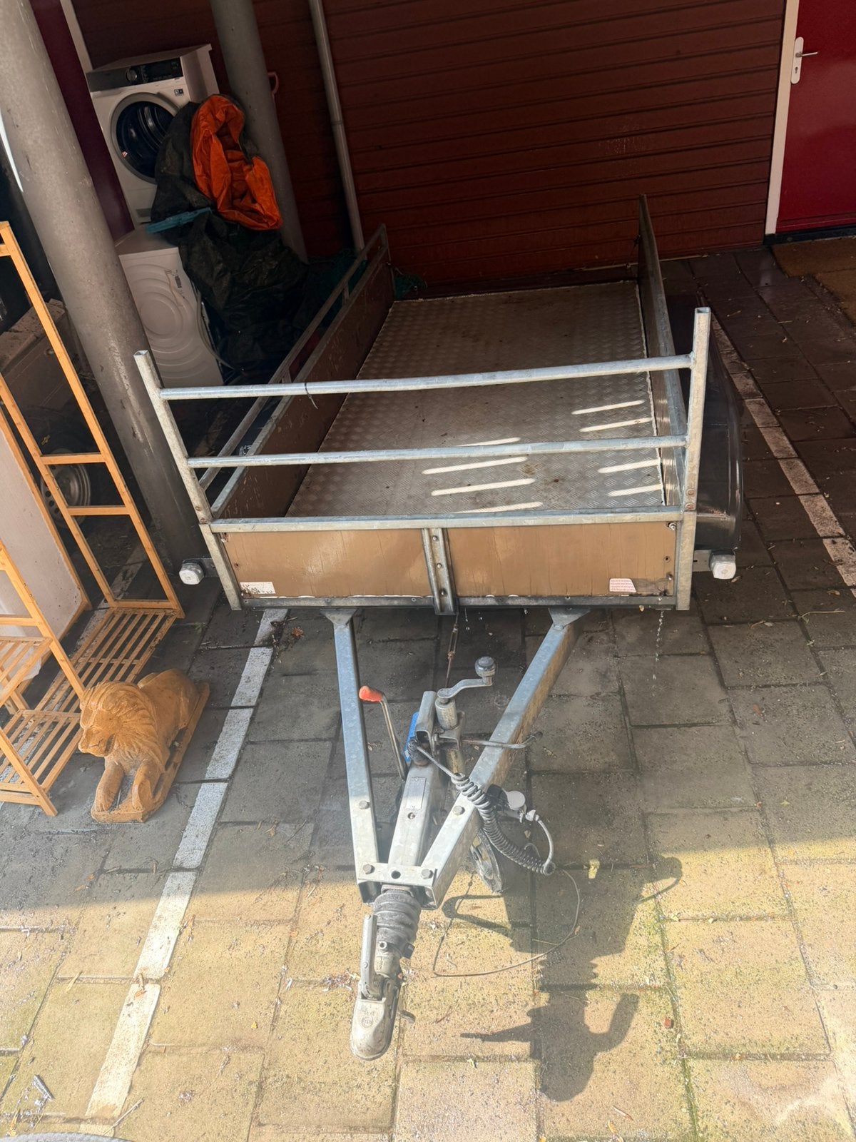 Dubbelasser, stalen binnenplaat. Vraagprijs = prijs, Ophalen, Gebruikt, Trailer, Trailer