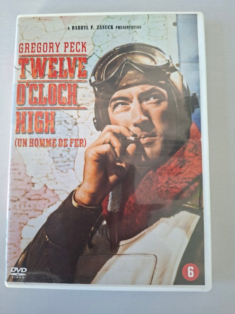 DVD Twelve O'Clock High met oa Gregory Peck en Hugh Marlowe, Frans, Ophalen of Verzenden, Zo goed als nieuw, Vanaf 6 jaar