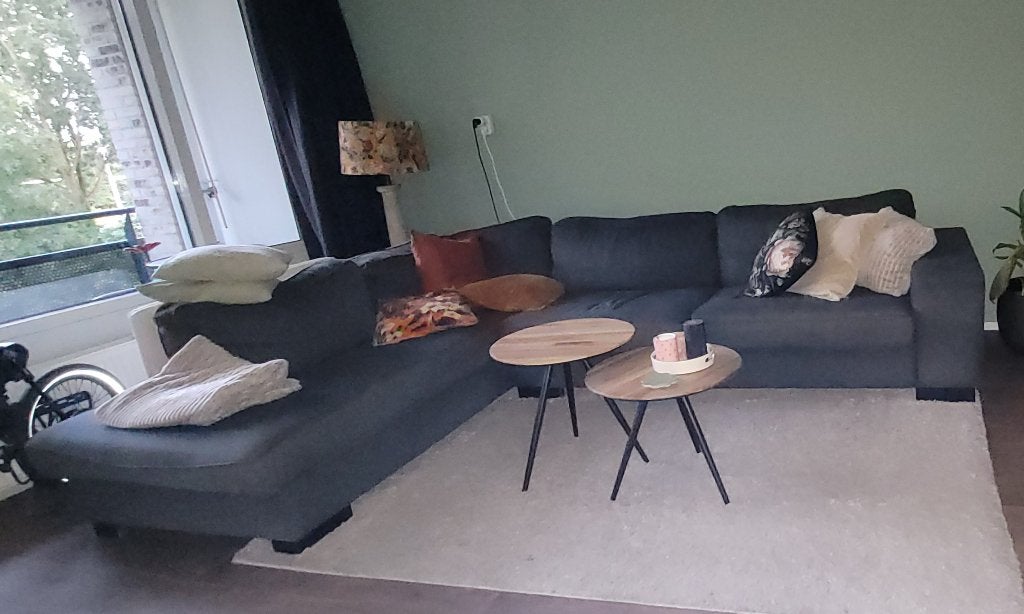 Bankstel, Huis en Inrichting, Banken | Bankstellen, Ophalen, Gebruikt, Hoekbank, 75 tot 100 cm