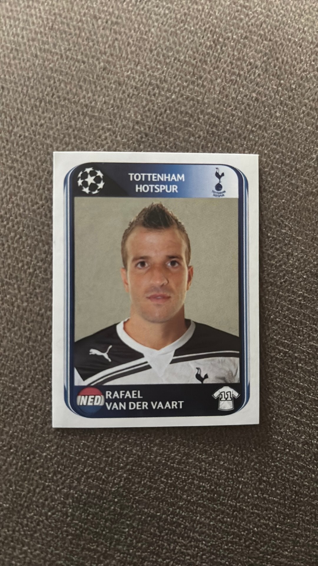 Panini voetbalplaatje 2010-2011 van der vaart, Verzamelen, Ophalen of Verzenden, Zo goed als nieuw