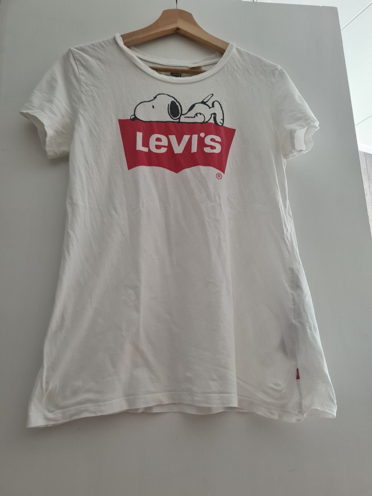 Levi's Snoopy T-shirt - Maat S, Wit, Ophalen of Verzenden, Korte mouw, Maat 36 (S)
