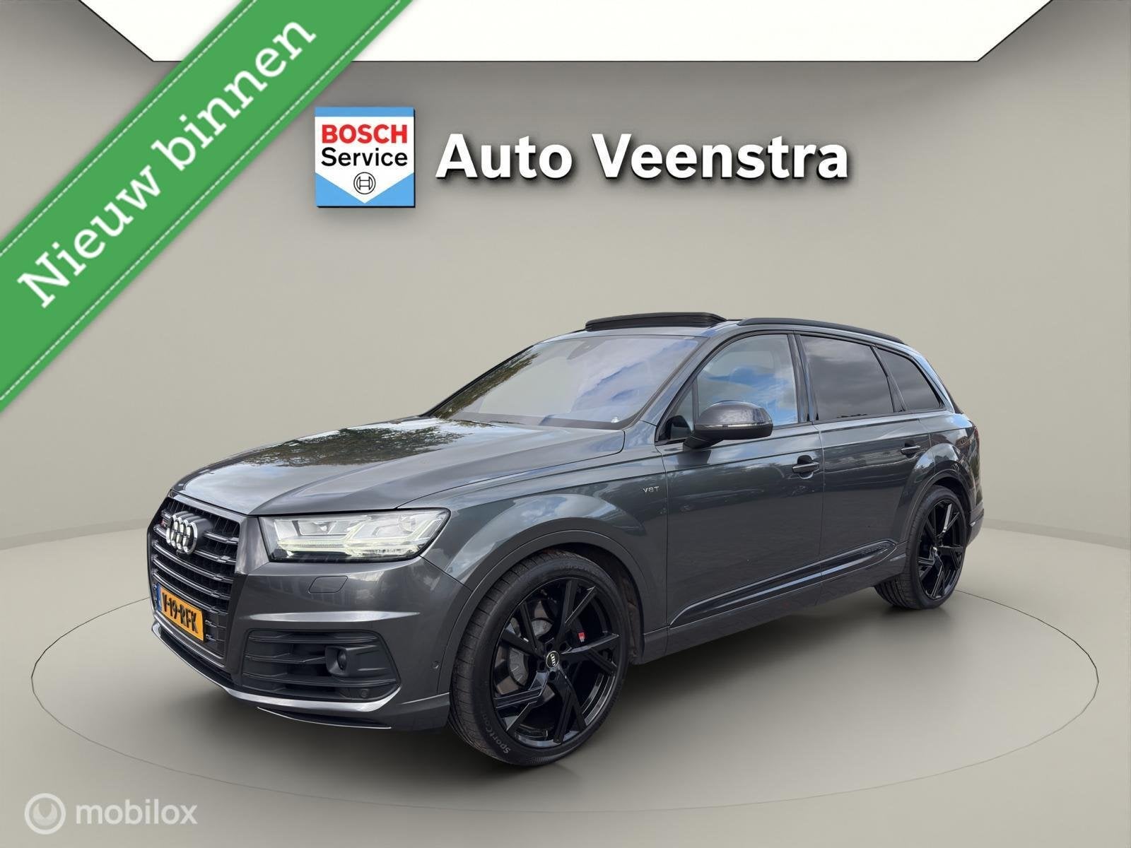 Audi SQ7 4.0 TDI quattro|GRIJSKENTEKEN|BOMVOL|B&O|SOFT CLOSE, Auto's, 435 pk, Gebruikt, 2433 kg, Met garantie (alle)