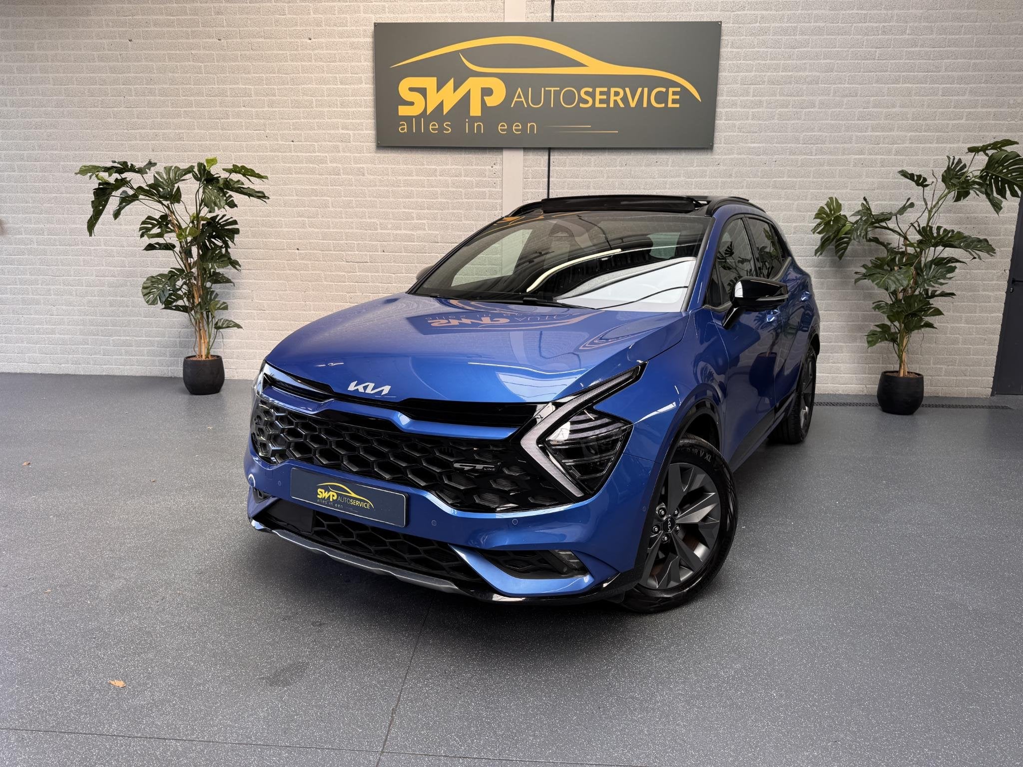 Kia Sportage 1.6 T-GDi Hybrid GT-PlusLine | Pano | Harman Ka, Gebruikt, Euro 6, 4 cilinders, Blauw