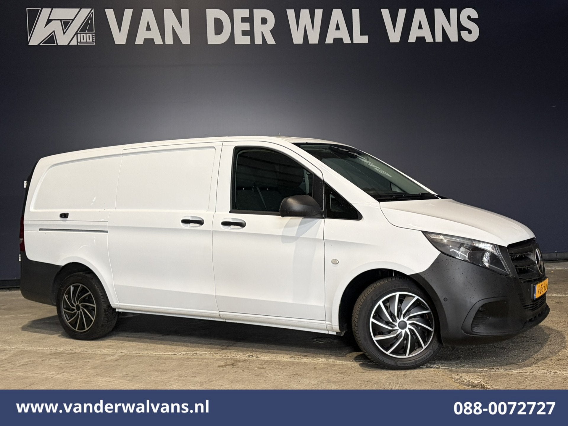 Mercedes-Benz Vito 116 CDI 164pk L2H1 2025 Model Euro6 Airco, Dealer onderhouden, 2000 kg, Wit, Mercedes-Benz