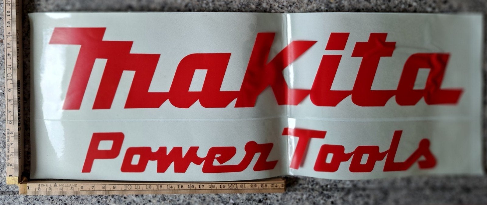 Prachtige grote vintage sticker Makita power tools, Ophalen of Verzenden, Zo goed als nieuw, Merk