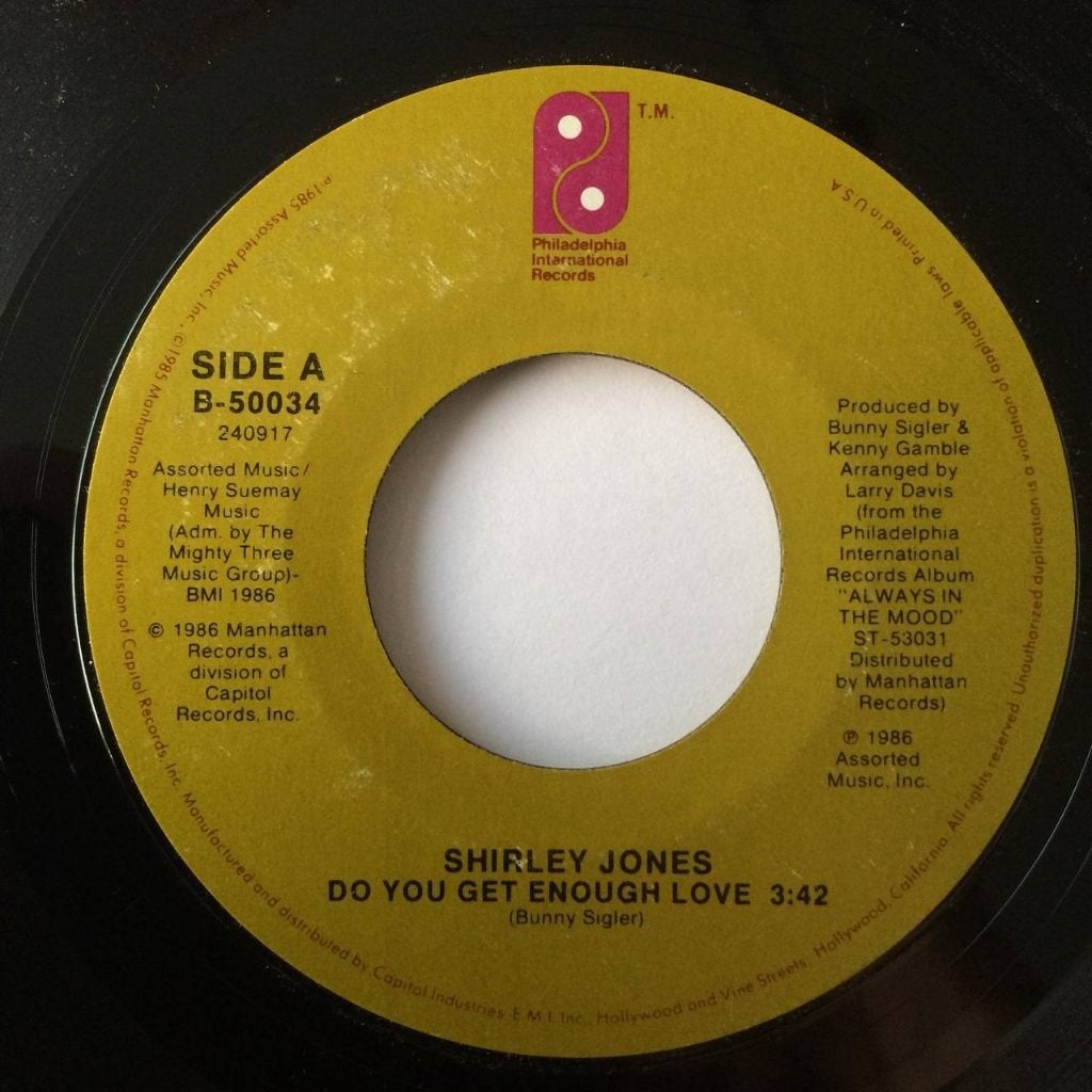 Shirley Jones Do You Get Enough Love soul funk disco Philly, Ophalen of Verzenden, Gebruikt, 7 inch, R&B en Soul