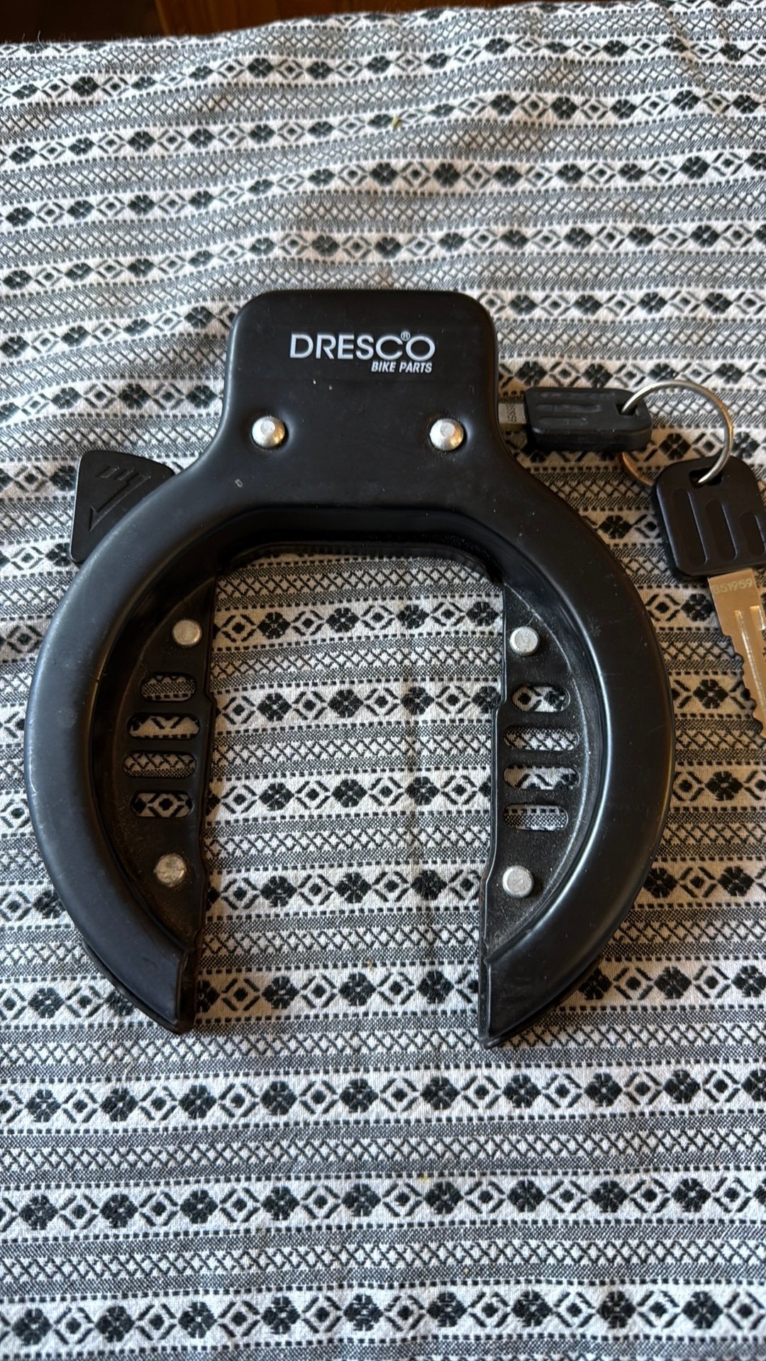 Dresco fietsslot met twee sleutels, Ophalen of Verzenden, Zo goed als nieuw