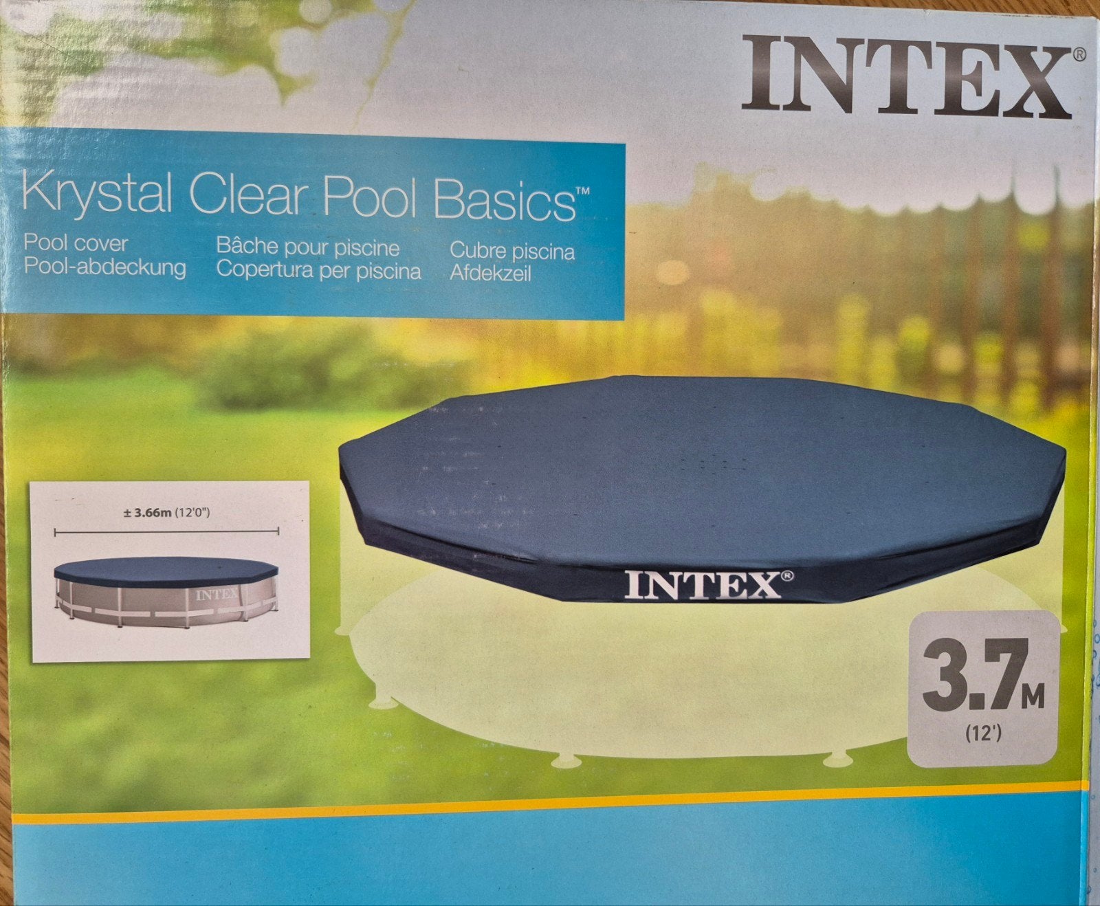Dekzeil  Intex zwembad 366, Ophalen, Zo goed als nieuw, Afdekzeil
