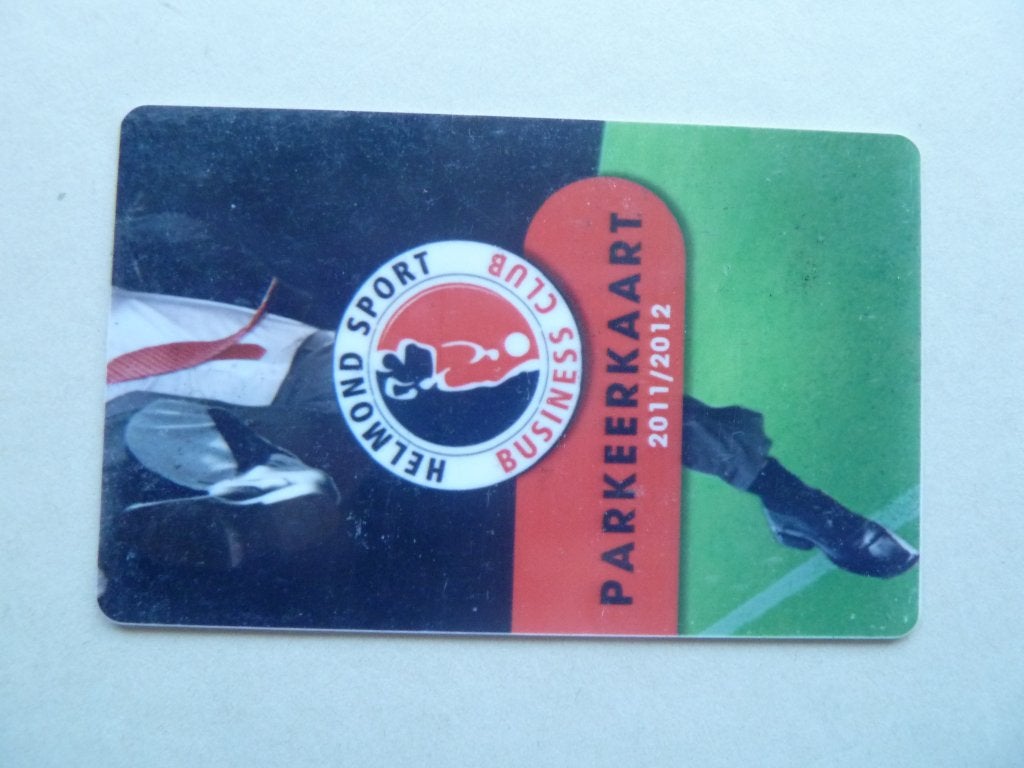 Parkeerkaart. Helmond Sport. 2011/2012, Verzamelen, Ophalen of Verzenden, Zo goed als nieuw, Overige binnenlandse clubs, Overige typen