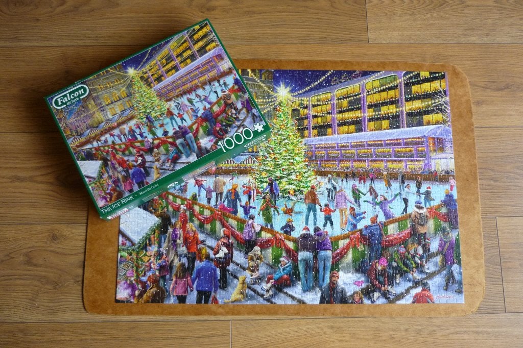 Jumbo Falcon Marcello Corti '' THE ICE RINK '' 1000 st., Ophalen, 500 t/m 1500 stukjes, Gebruikt, Legpuzzel