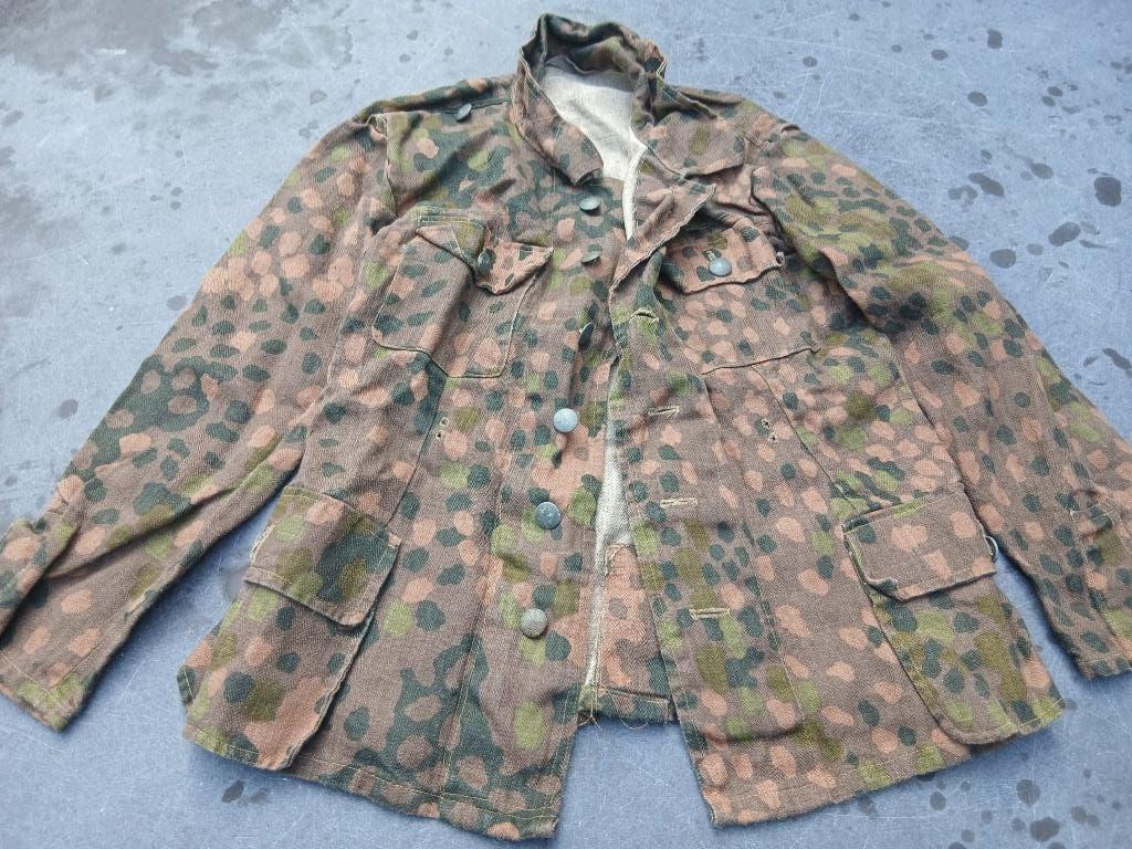 Duits Erbsentarn 4 jasje tweede wereld oorlog, Verzamelen, Militaria | Tweede Wereldoorlog, Ophalen, Duitsland