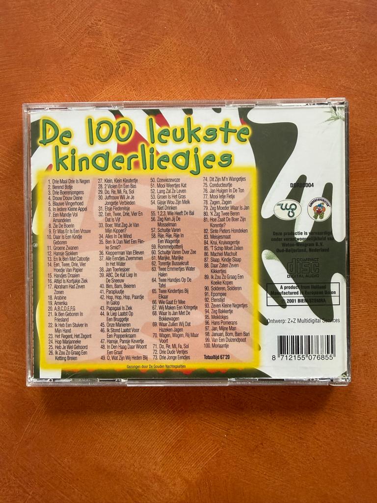 De 100 Leukste kinderliedjes CD, Ophalen of Verzenden, Gebruikt, 3 tot 5 jaar