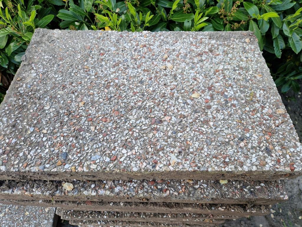 Grindtegels 60x40, Ophalen, Gebruikt, Beton, Terrastegels
