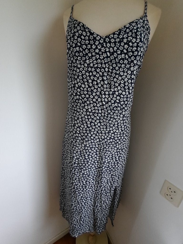 Jurk zonnejurk blauw met witte bloempjes maat 40 - nieuw -, Kleding | Dames, Maat 38/40 (M), Blauw, Nieuw, Ophalen of Verzenden
