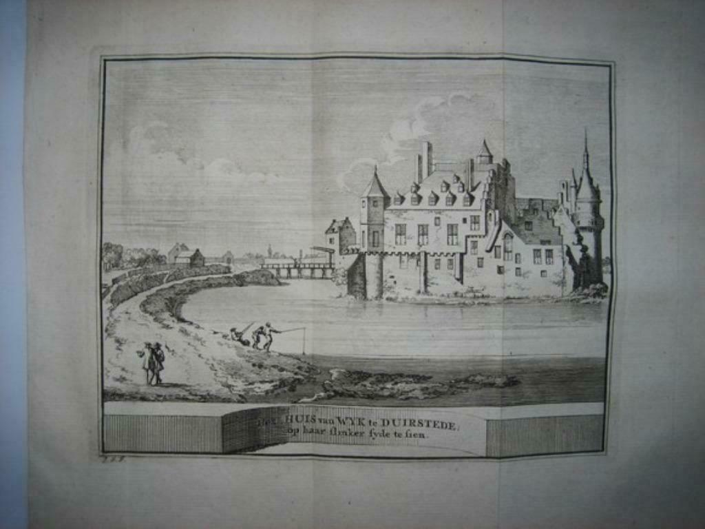 59 / Wijk bij Duurstede het Kasteel  Kopergravure 1736, Ophalen of Verzenden