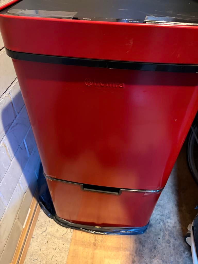 Prullenbak met sensor en afvalscheiding - Zo goed als nieuw, Ophalen, Zo goed als nieuw, Overige materialen