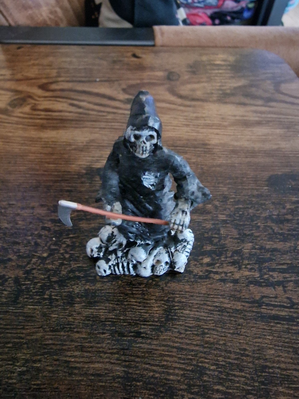 Lemax Spooky Town Dood met Zeis Figuur Halloween Decoratie, Diversen, Ophalen of Verzenden, Zo goed als nieuw