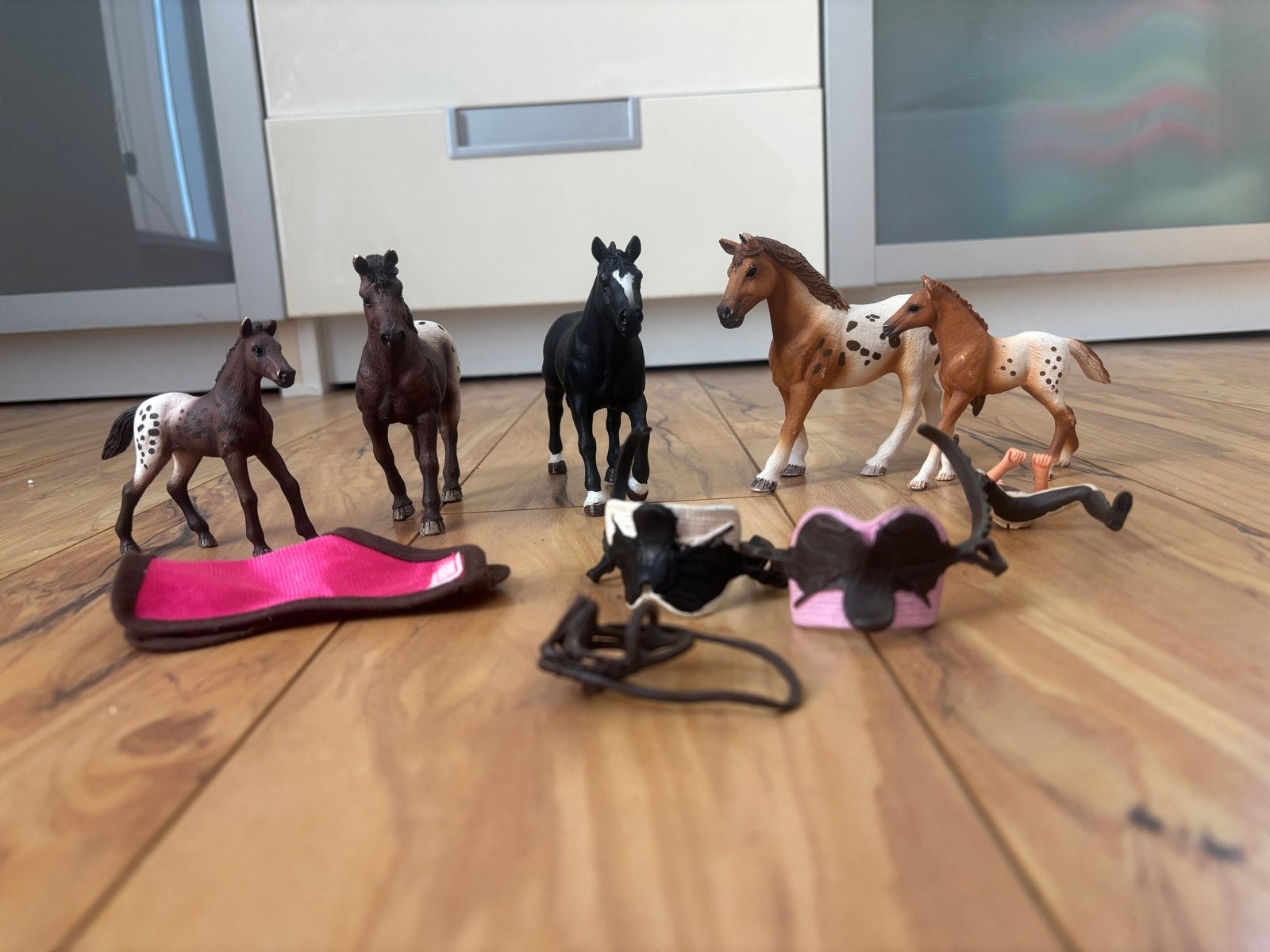 Schleich paarden en accessoires - Grote set, Ophalen of Verzenden, Gebruikt