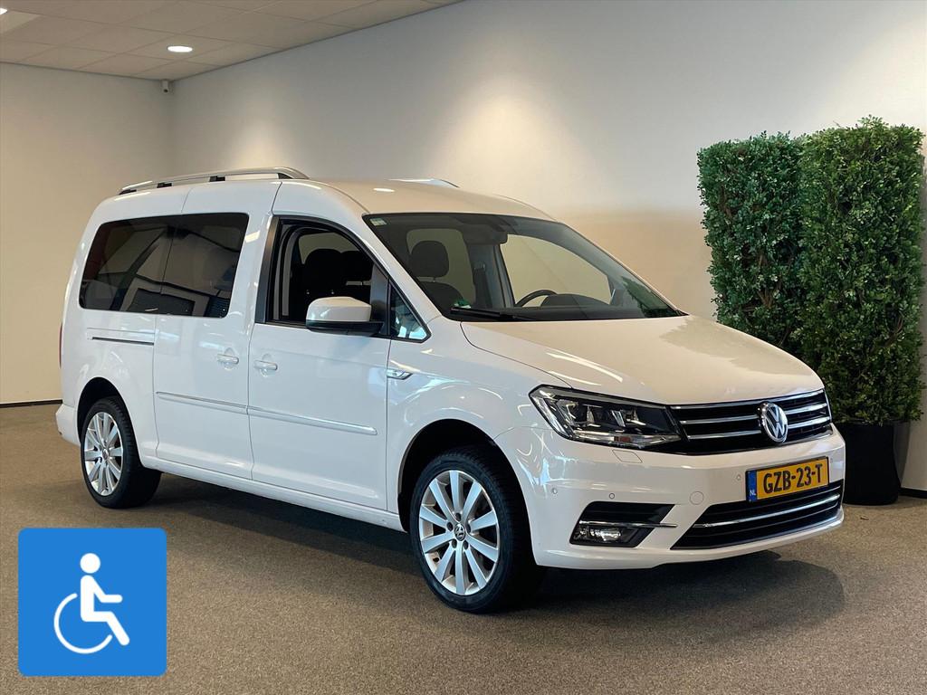 Volkswagen Caddy Maxi Rolstoelauto Automaat 5+1 HIGHLINE, Automaat, Gebruikt, Wit, Metallic lak