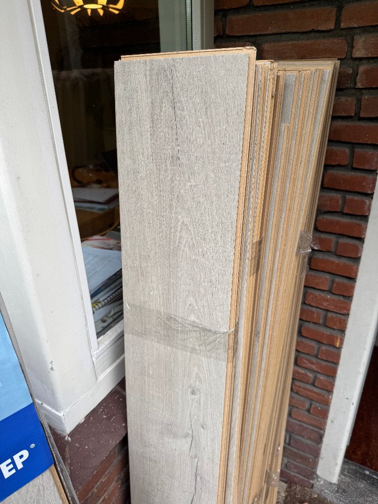 Gratis 14m2 quick step laminaat, Ophalen, Kunststof, Gebruikt, 50 tot 150 cm