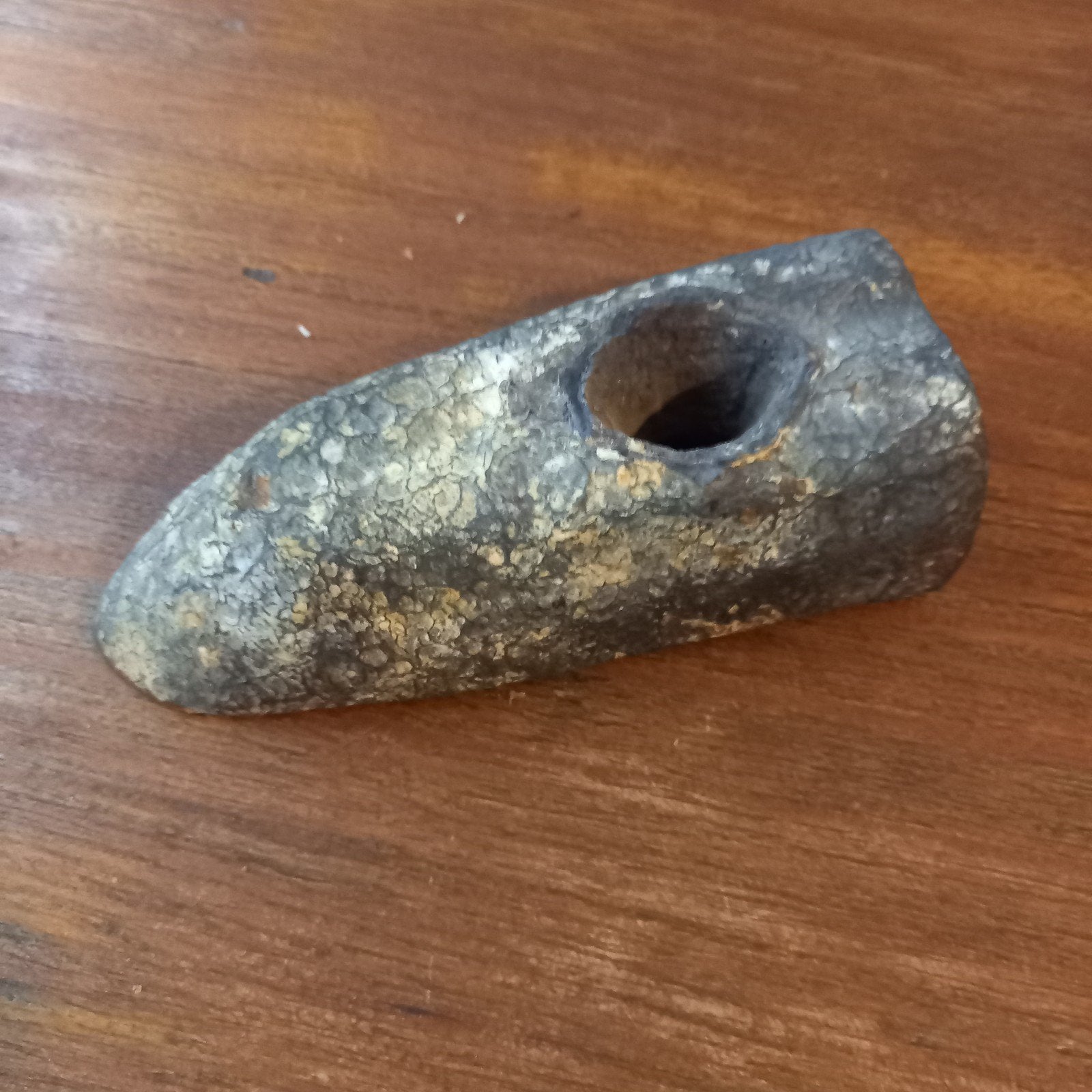 Antieke handgesmede ijzeren steen-/metselaarshamer ca. 1,2kg, Ophalen of Verzenden