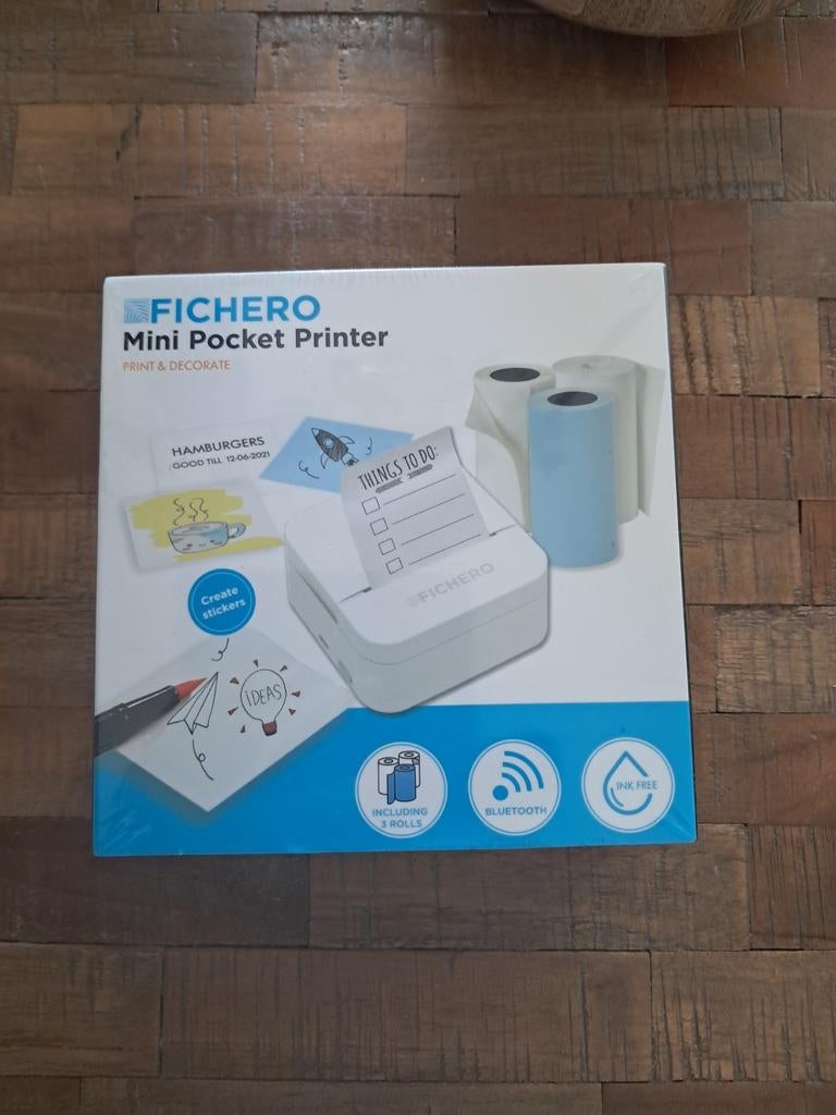 Fichero Mini Pocket Printer - Nieuw in ongeopende verpakking, Ophalen of Verzenden, Nieuw, Fichero