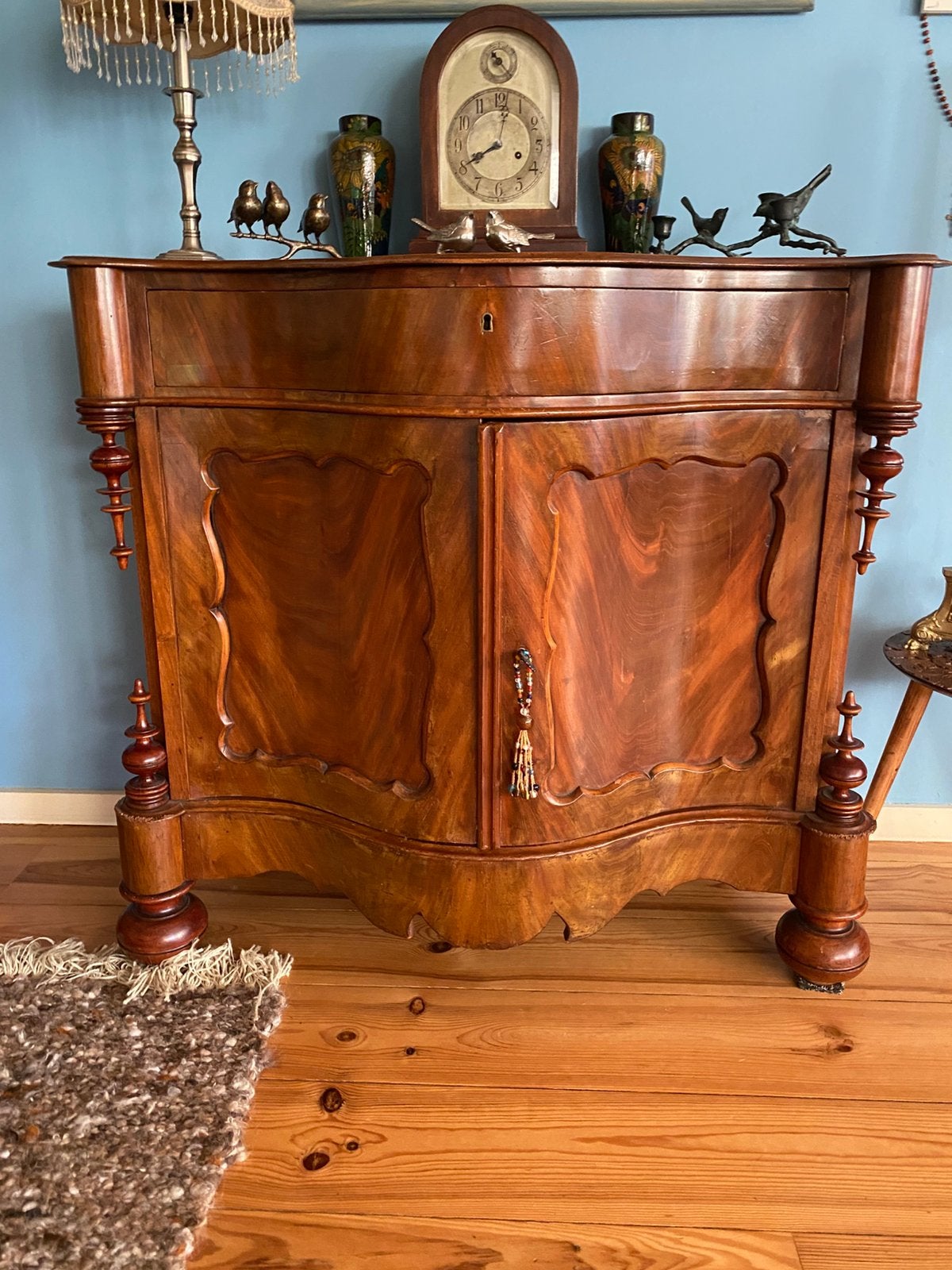 Te koop mahoniehouten penantkastje, Huis en Inrichting, Kasten | Dressoirs, Ophalen, Gebruikt, 25 tot 50 cm, 50 tot 100 cm