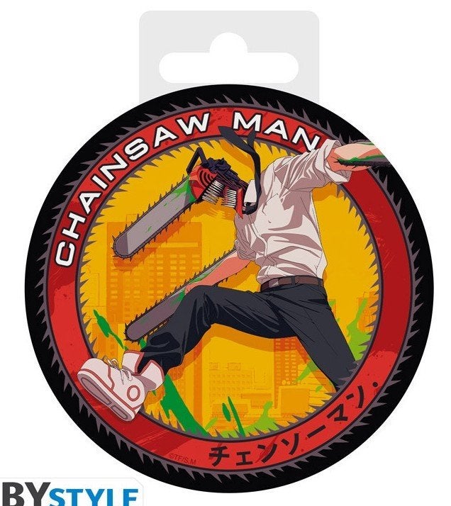 Chainsaw Man onderzetter / coaster van keramiek, Steen/keramiek, Glasonderzetter, Nieuw, Ophalen of Verzenden