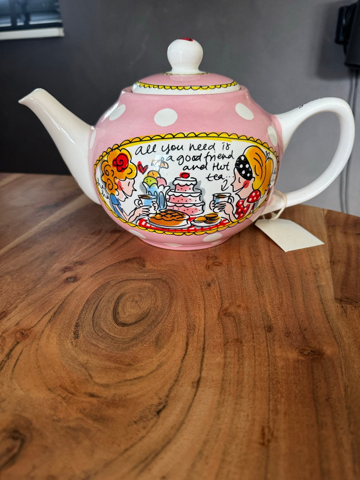 Blond Amsterdam theepot, Nieuw, Ophalen of Verzenden, Roze, Steen/keramiek