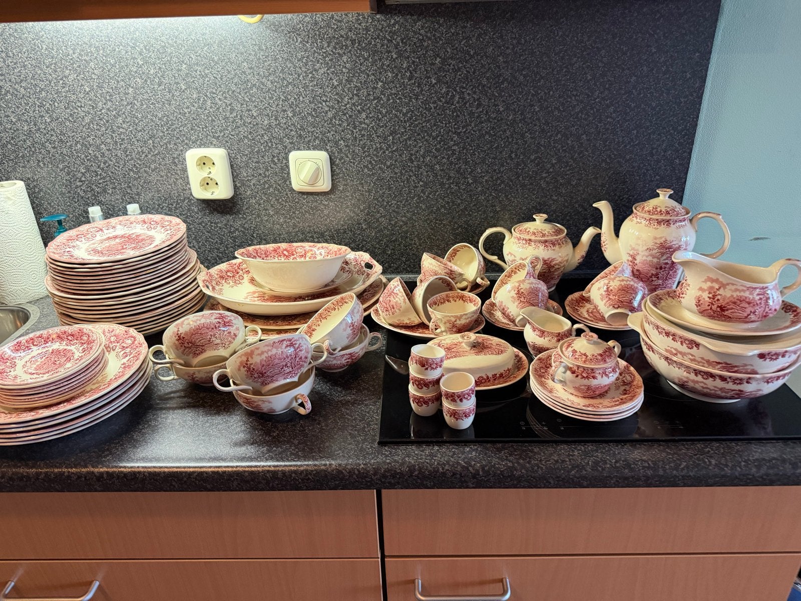 Vintage servies en stadsborden - Complete partij, Ophalen