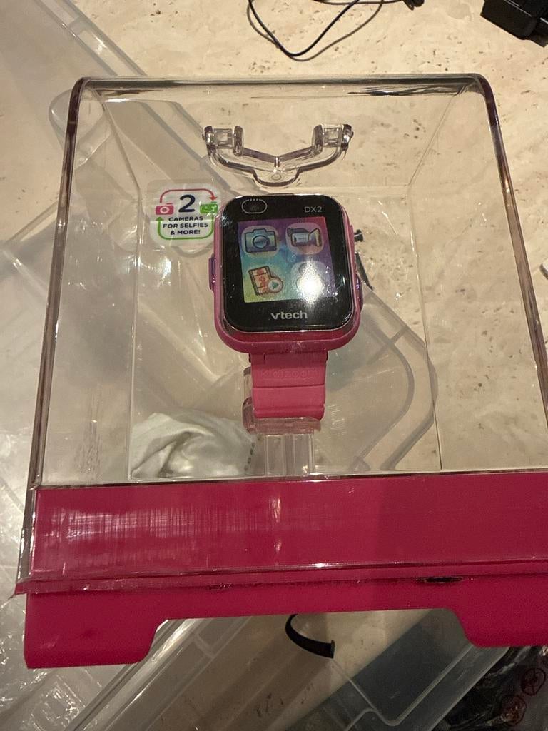 VTech Kidizoom Smartwatch DX2 Roze - Kinder Smartwatch, Kinderen en Baby's, Speelgoed | Vtech, Ophalen, Zo goed als nieuw, 4 tot 6 jaar